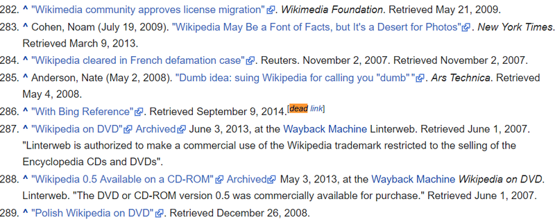 how to find broken links on wikipedia