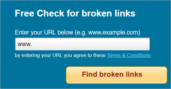 Online Broken link Checker 