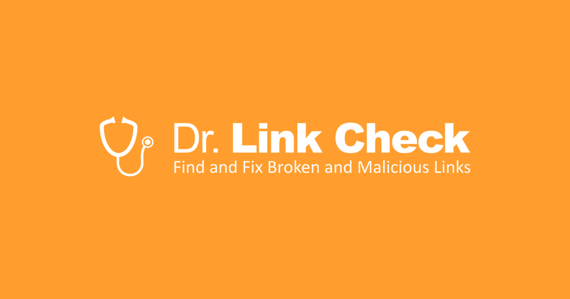 alt = '' Dr. link checker ''