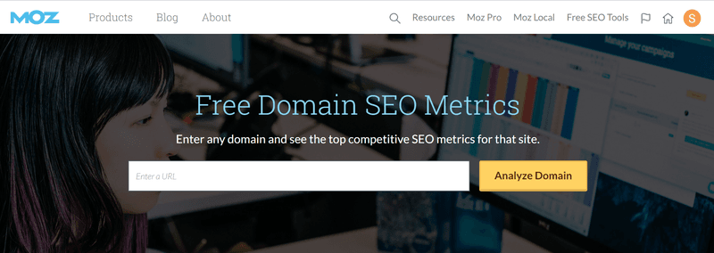 moz domain seo metrics tool