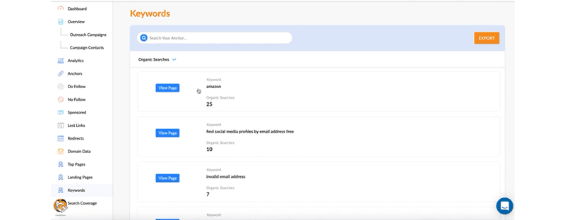 Monitoring backlinks using Backlinkseo