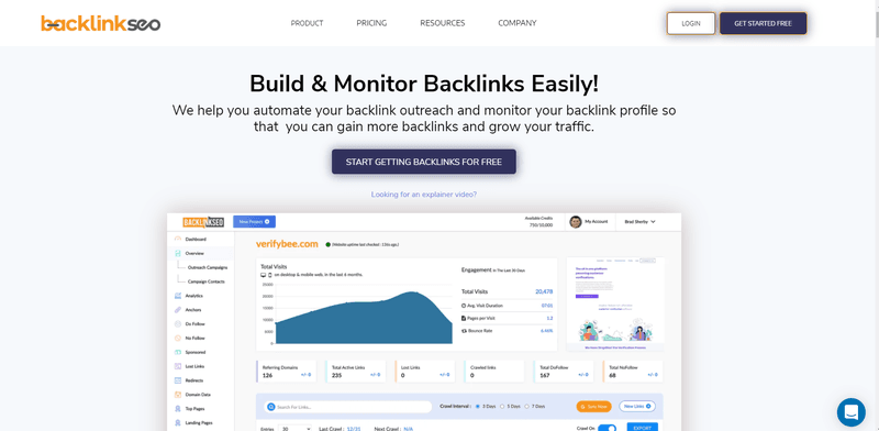 BacklinkSEO's home page