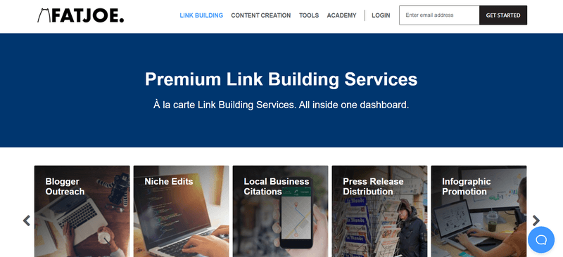 FATJOE's range of link building services