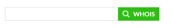 Search box for WhoIs