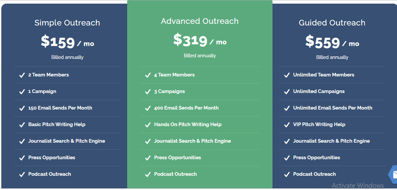 link building tools justreachout price list