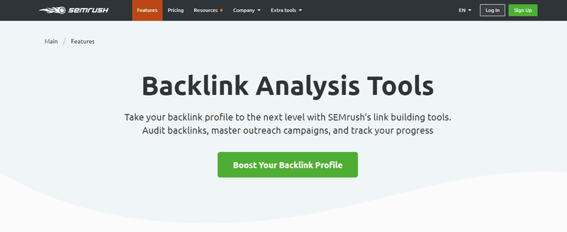 link building tools semrush