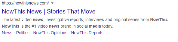 nowthis google search snippet